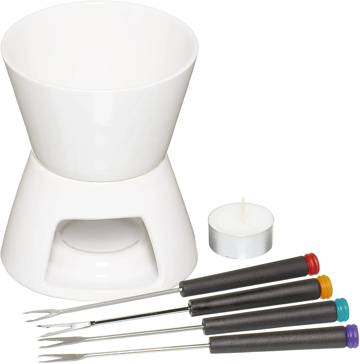
Pack 4 Kitchen Craft- Ceramic Chocolate Fondue Set 