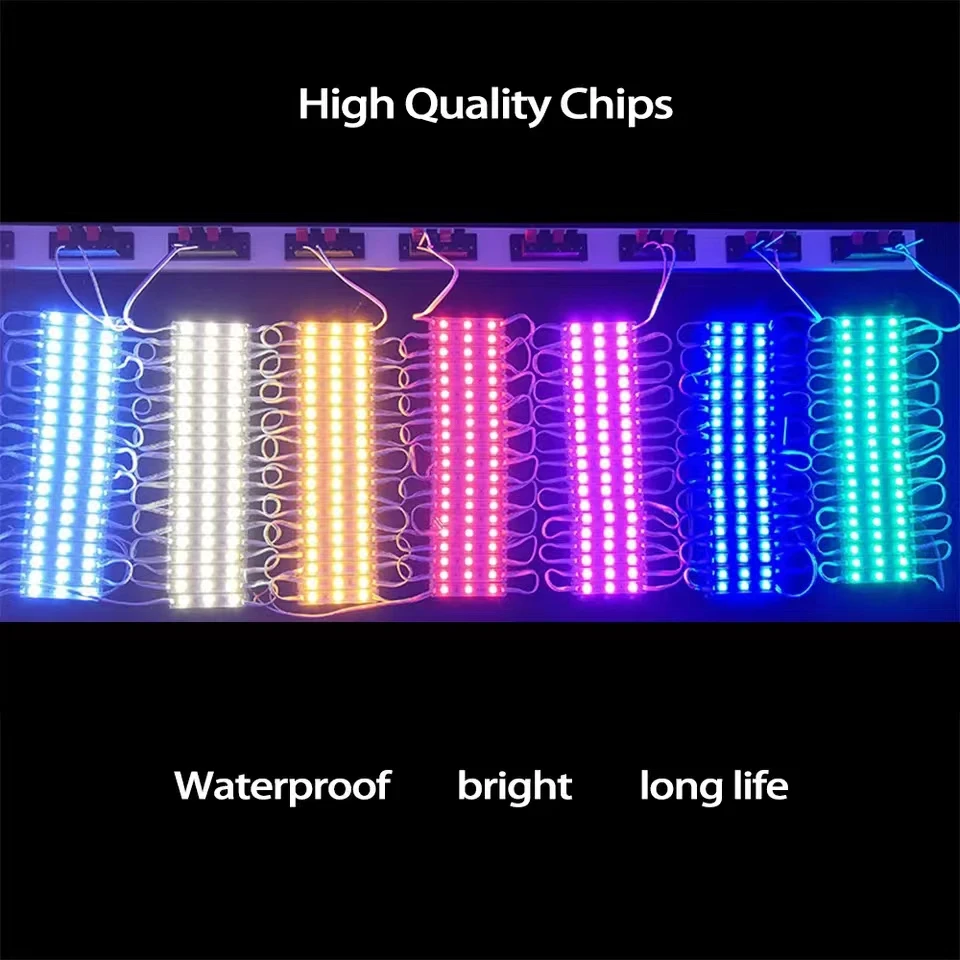 ETOP High Power Module Led Light IP65 DC12V 3 Leds 2835 Module Lens LED Module 82*18mm