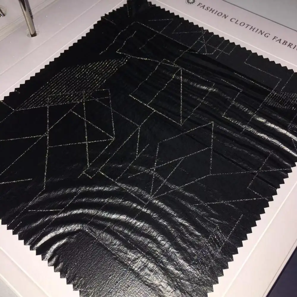 Светоотражающая 100% нейлоновая ткань геометрический узор с полиуретановым покрытием для молодежных курток