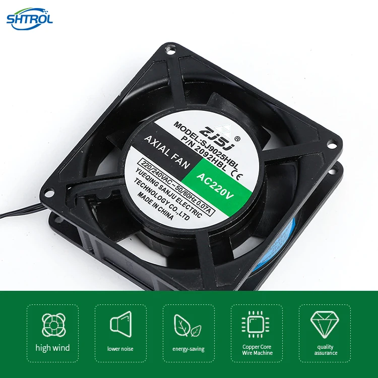 Large Volume Axial flow Ac High Temperature Resistant  Cooling Fan Chassis Cabinet Silent Exhaust Fan