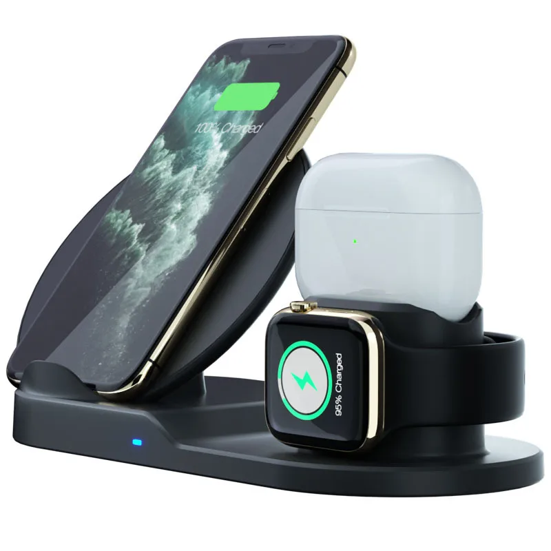 
10W 3 in 1 Qi Fast Wireless Charging Station For iphone Apple Watch Airpods pro 