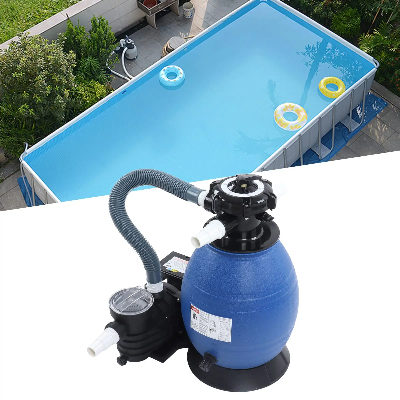 Sand filter cleaning equipment top mount water treatment pool filtration system accessories water pump cleaner swimming pool