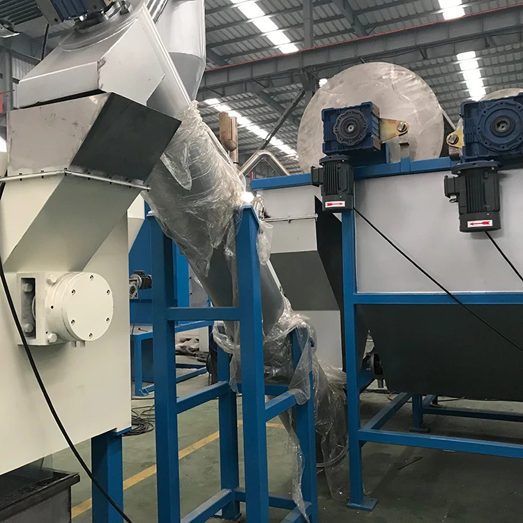 LDPE film squeezer screw press dryer / PP woven bag squeezing machine for waste plastic wet