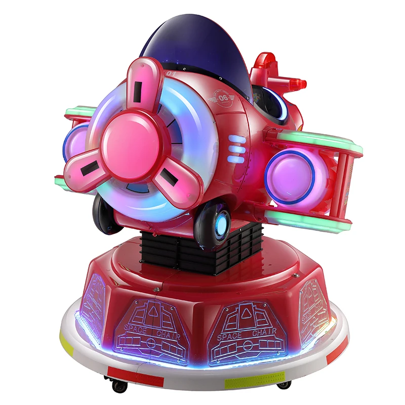 Popular Indoor Child Airplane  Coin Operated Amusement Rentals Licorne Carnival Swing Kiddie Ride Control Box