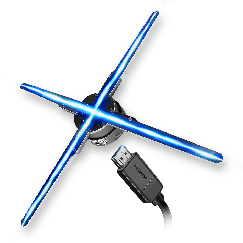 3D Hologram Fan 65Cm Hdmi-Input Computer Interactive Hdmi Hologram Fan Hdmi-Synchronization Led Fan Hologram