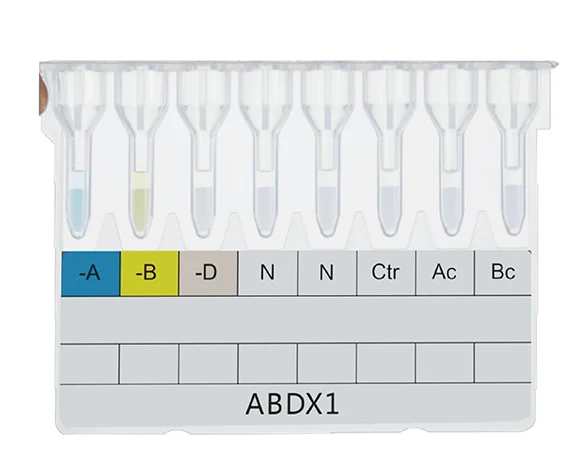 Professional ABO Blood grouping test kit  Rh blood group test reagents RhD Blood type identification rapid test kit