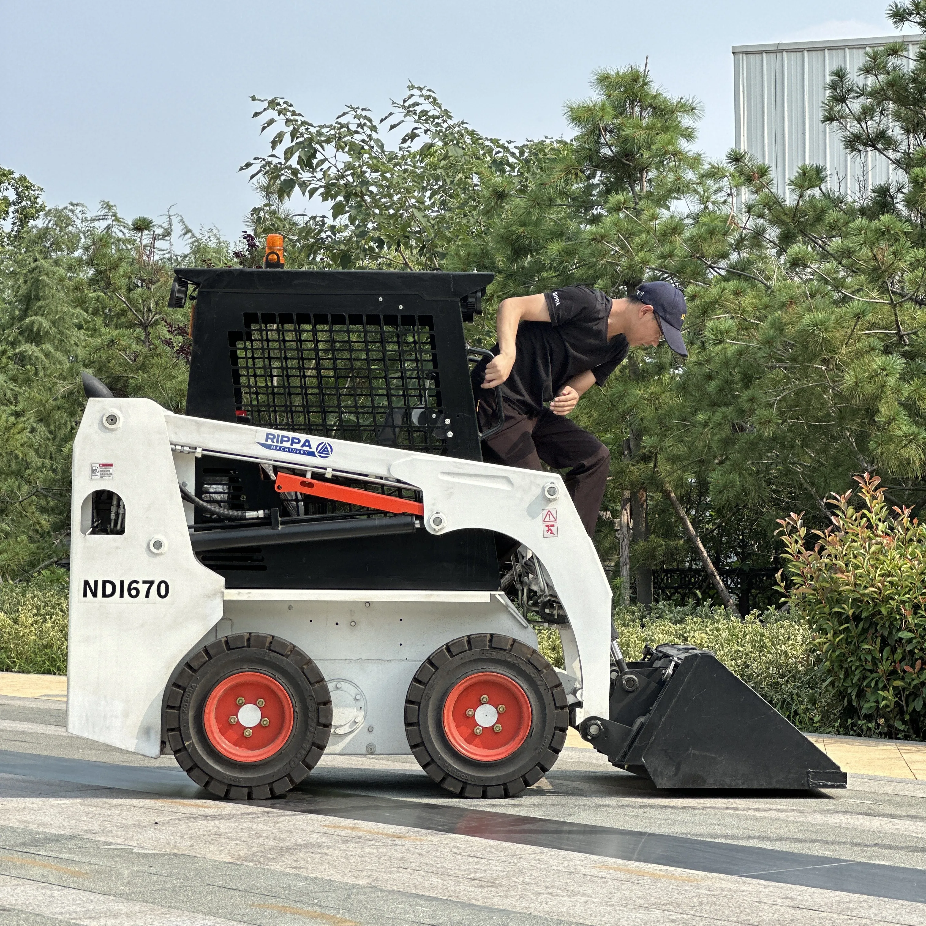 Ce Epa Mini Skid Steer Loader Backhoe Loader With Twin Cylinder Engine Free Shipping Crawler Loader