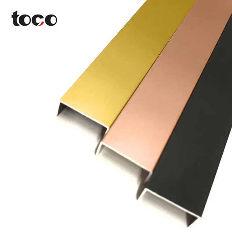 TOCO Profile Trim Edging For Table Cover U-shape Cabinet Molding U Shape Pvc Edge Banding Tape