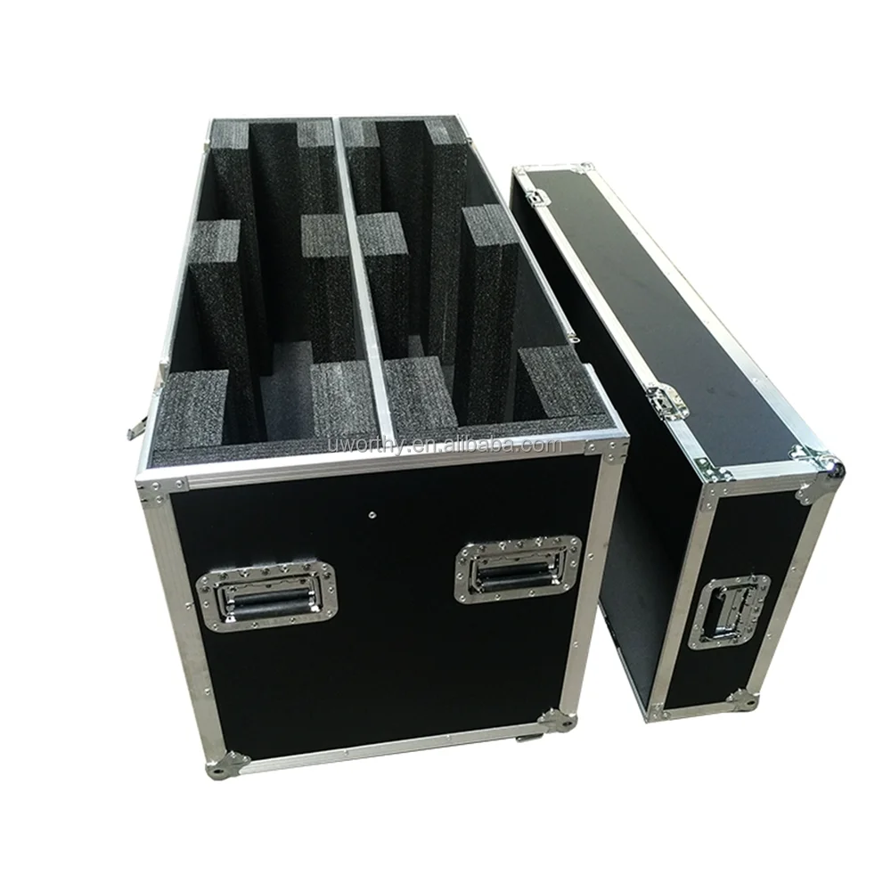 Made in China Custom Dimension Durable Aluminum Flight Carrying Case for 55' 65' 75' Television Transportation