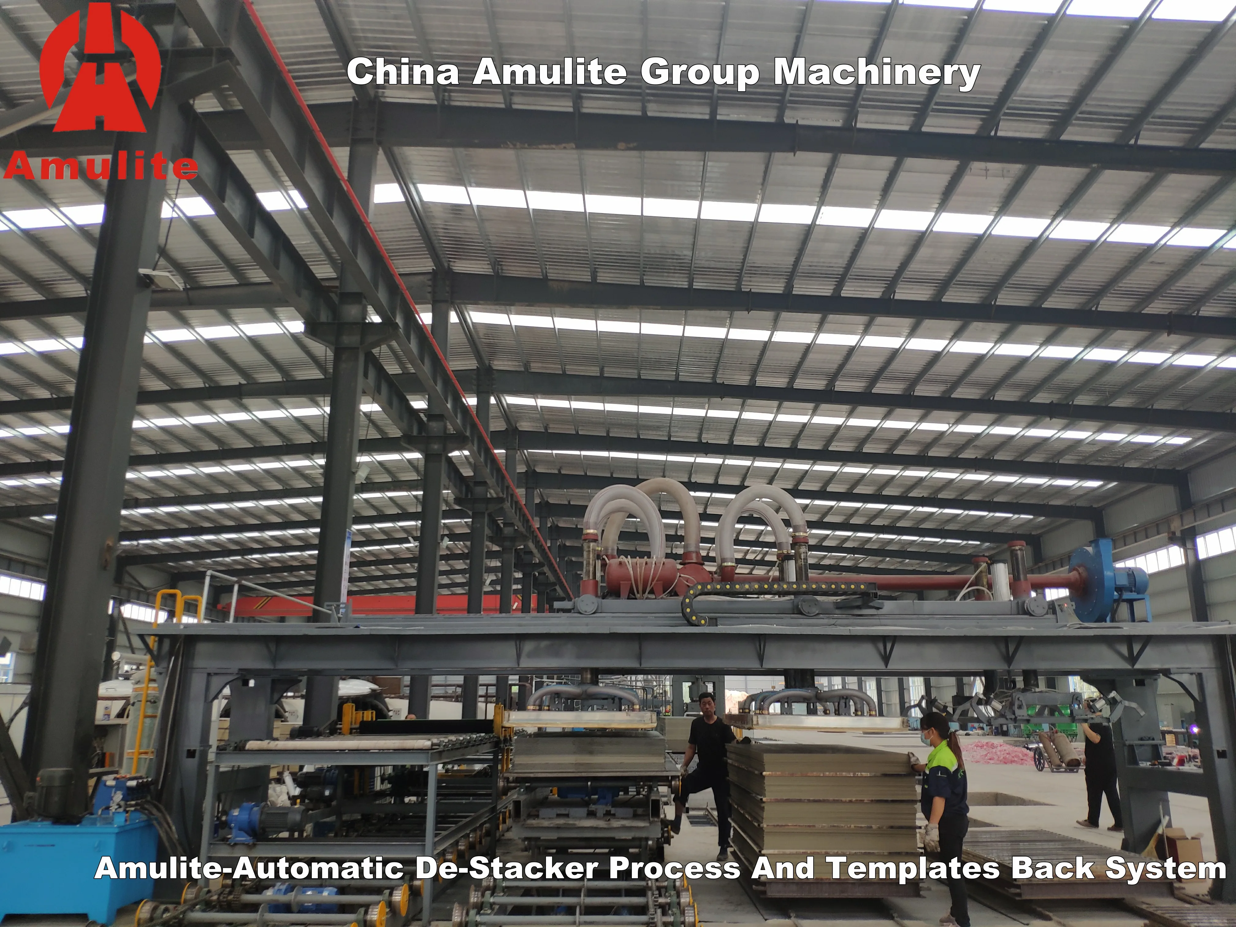 China Amulite Group Machinery Fireproof Waterproof Insulation Reinforced Fiber Cement Particle Board Productions Line