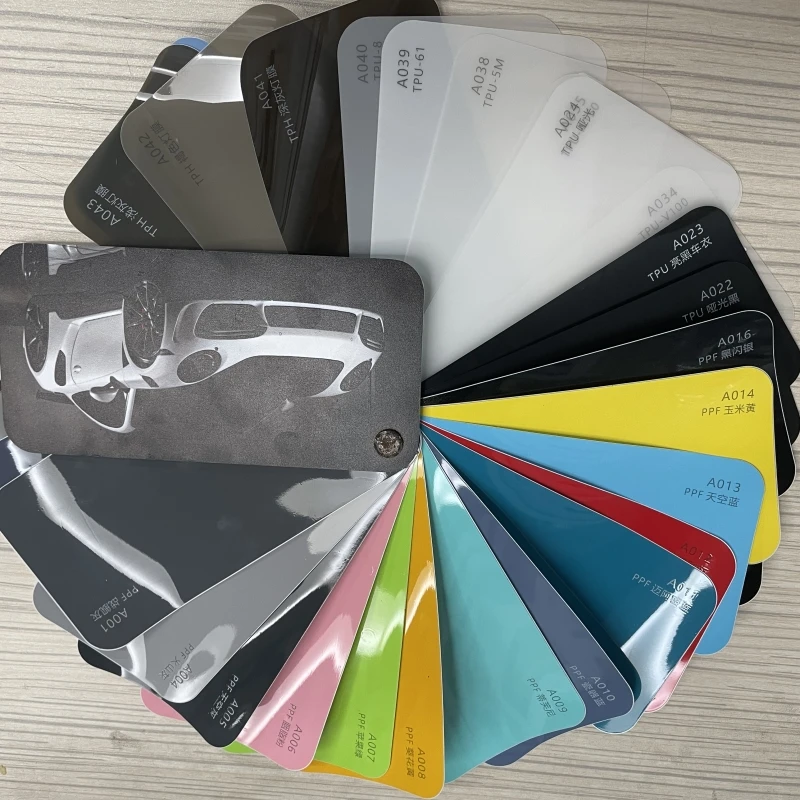 Color Tph Ppf Coating Car Protection Film Car Stickers Color Ppf Car Wrap Red Color Anti Fouling Blue 1.52*15m/roll Body