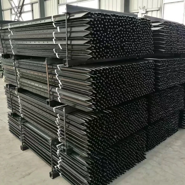 Лидер продаж черная/зеленая окрашенная звезда пикет из стали y-образный столб