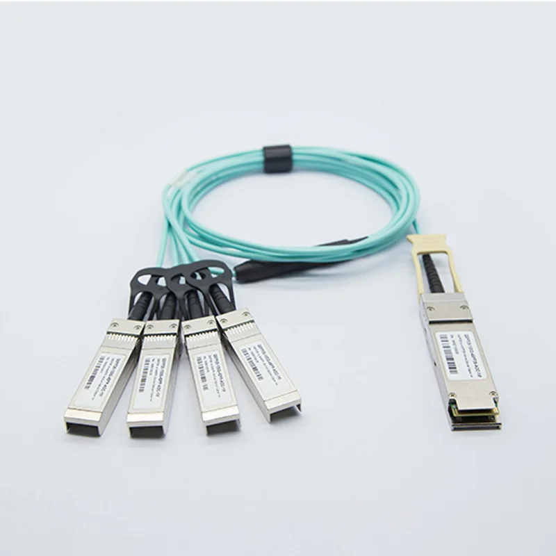 
High-performance Reasonable Price Qsfp28 100g Aoc 1 Breakout 4 Optical Transceiver 