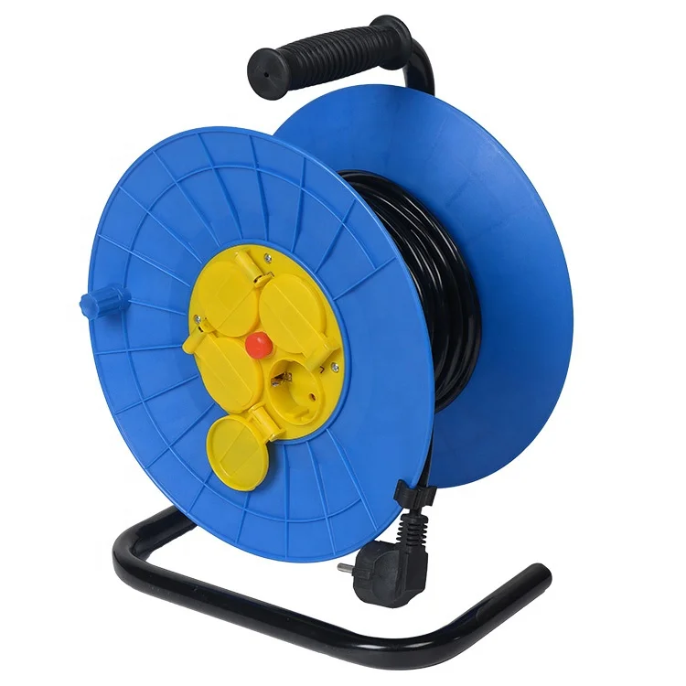 EU  4 way oem  electrical   extension  power cable  reel