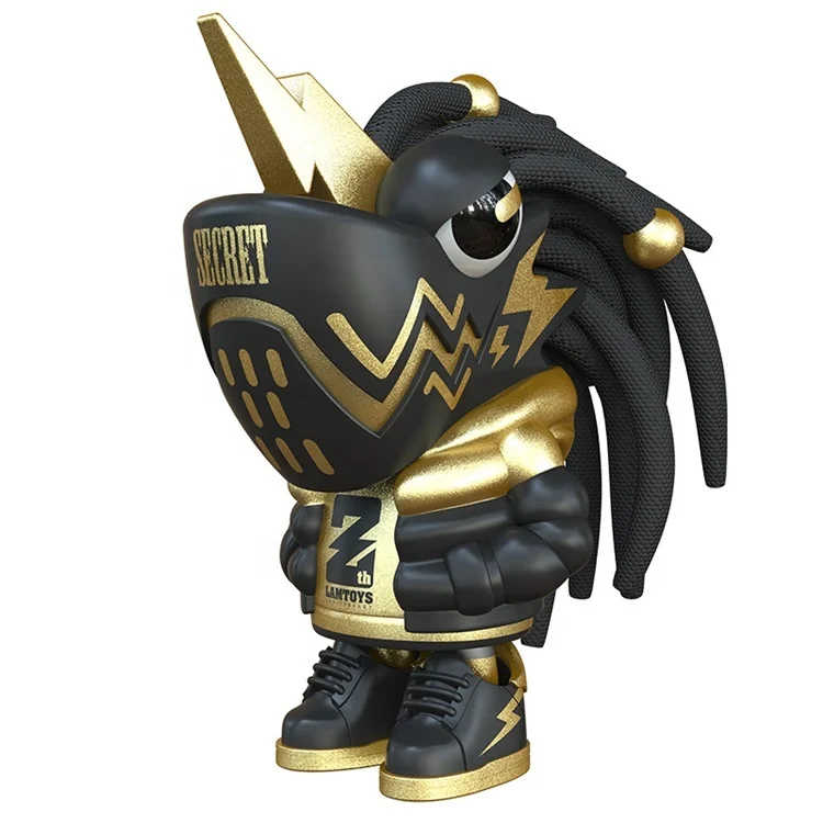 Lamtoys Modern Fashion Custom Cool Black Chameleon Cartoon POP Toys Action Figure Model Toys With Blind Box