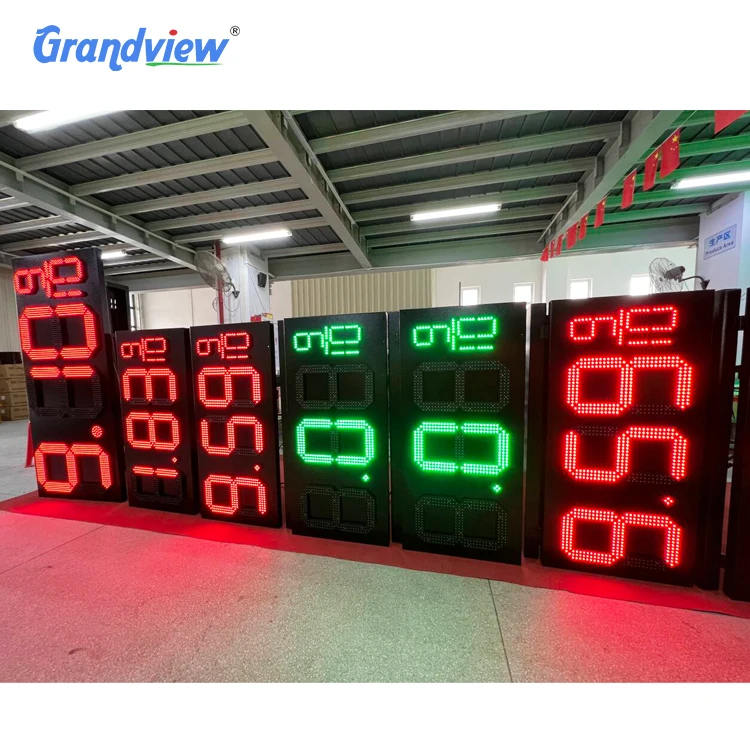 Double side petrol price sign and gasoline station large display for outdoor price board led gas display