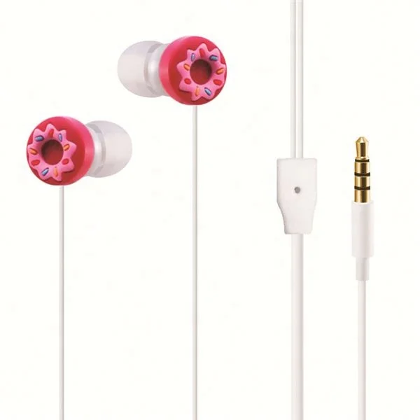
cute headphone with cartoon mp3 funny PVC earphones 