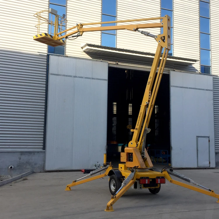 Электрический гидравлический шарнирный подъемник с прицепом