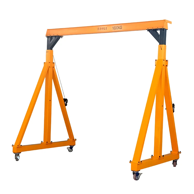 Customized strong and durable steel lifting gantry 1 ton 2 ton lifting height fixed height gantry