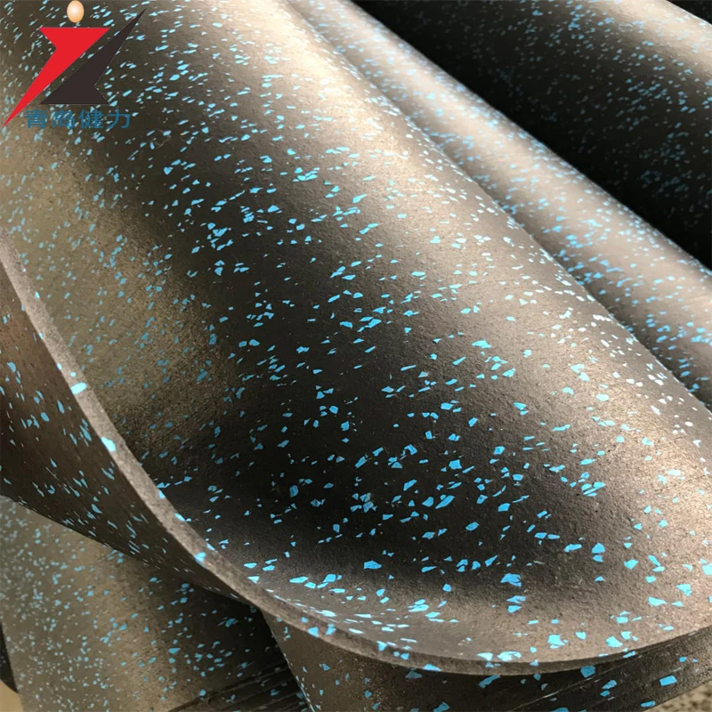 Non slip Gym Rubber Flooring roll  fitness floor roll