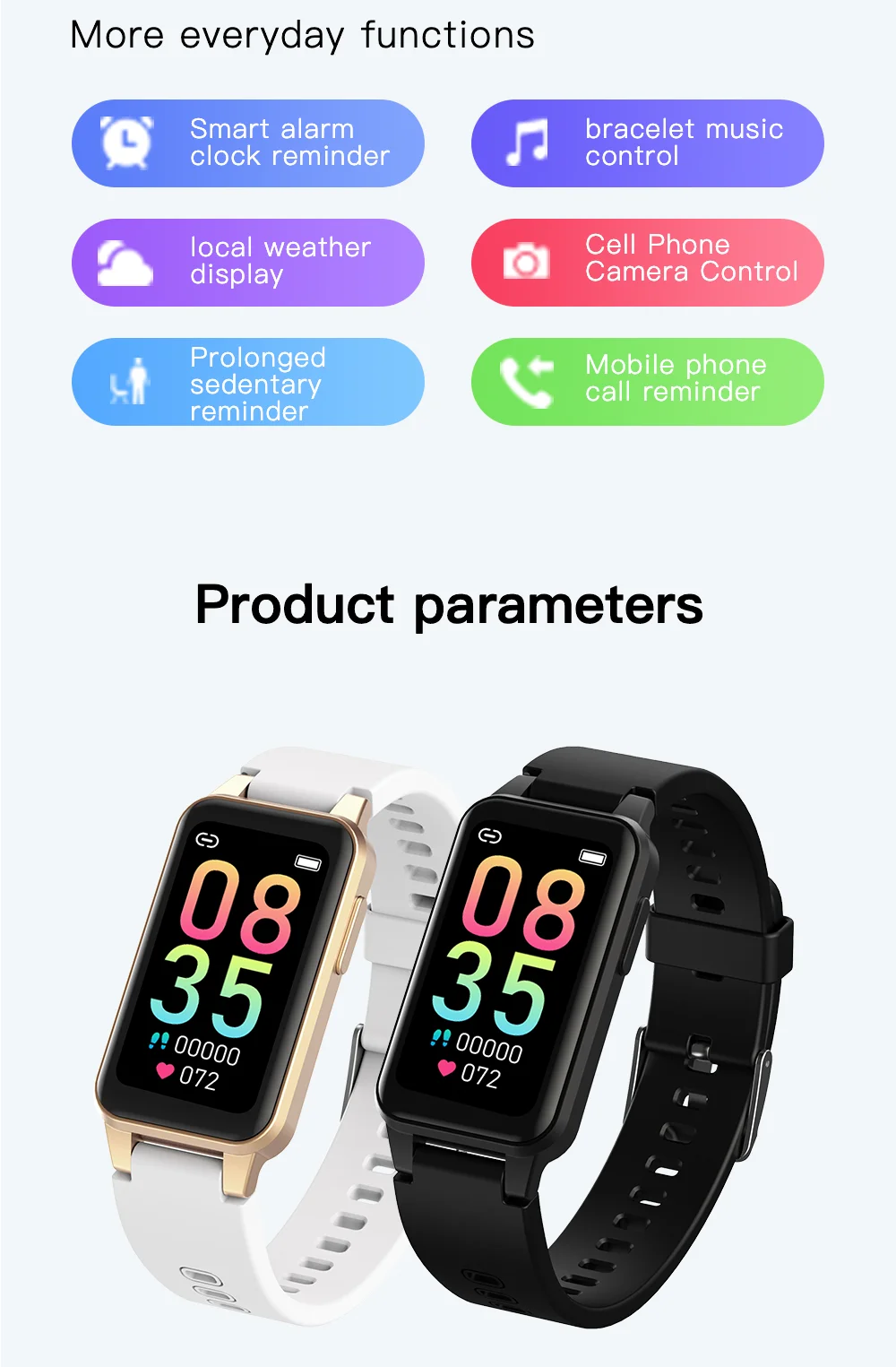 2023 New Wholesale big screen Waterproof Smart Bracelet band Sports Blood Pressure Heart Rate Health Monitoring Smart Band