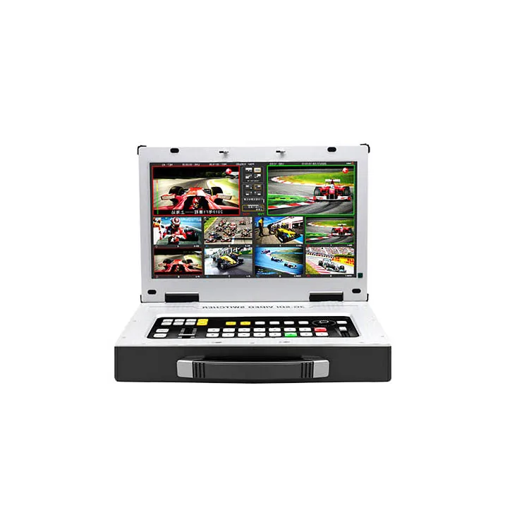 8 channels sdi video mixer studio tiktok meta amazon live show video switcher