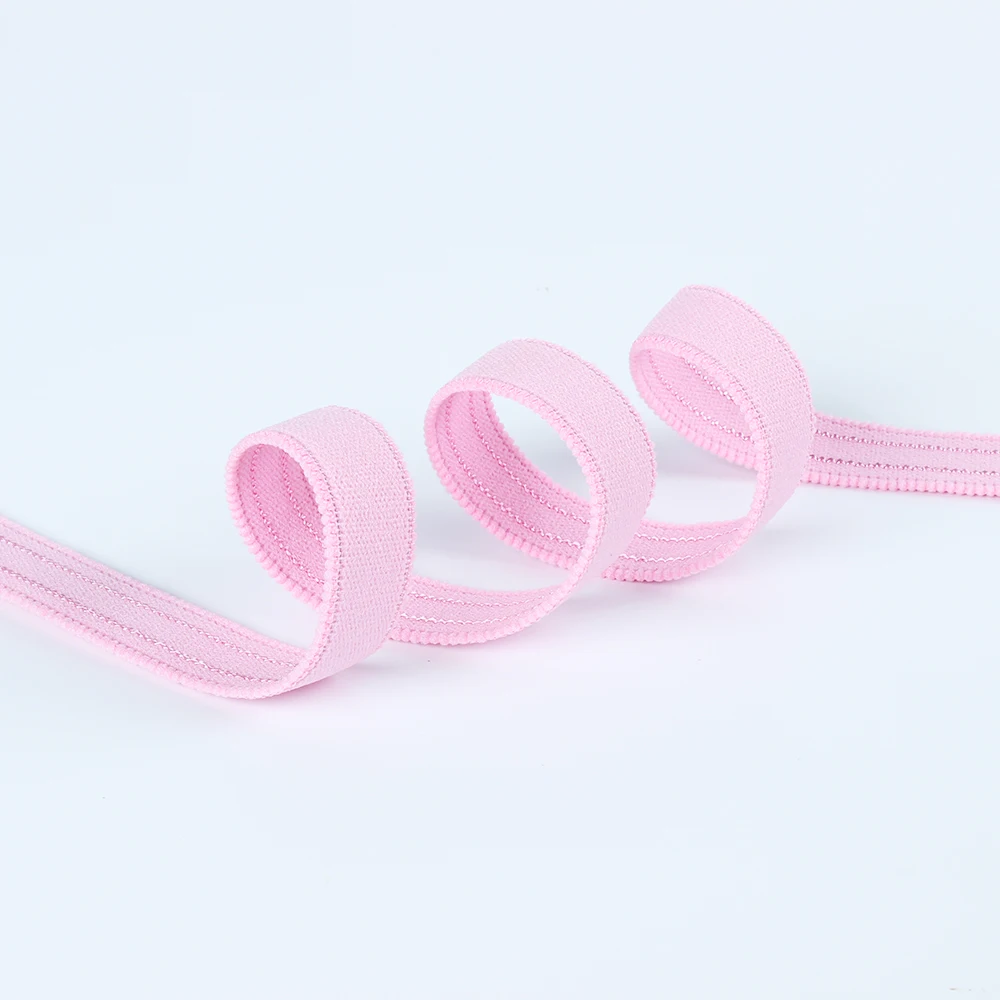 Eco-Friendly Polyester Latex Yarn Webbing Bra Strap Shoulder elastic for underwear accessories