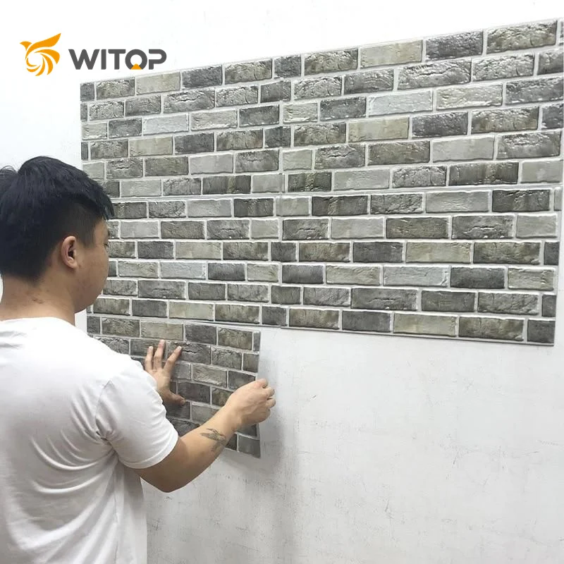 PVC Foam Wall paper Panel Brick Self Adhesive 3D Wall Sticker wallpapers/wall coating