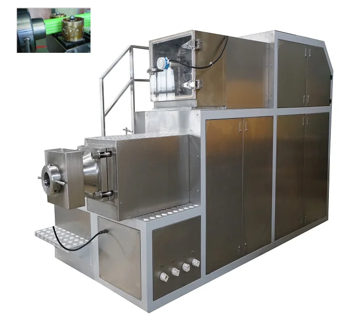 Duplex single-worm plodder soap extruder bar soap making machine