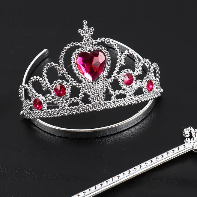 Оптовая продажа, маскарадный костюм Эльзы из мультфильма «Холодное сердце» для вечеринки, торжества, вечеринки, нарядного платья, принцессы, очаровательные тиары для девочек