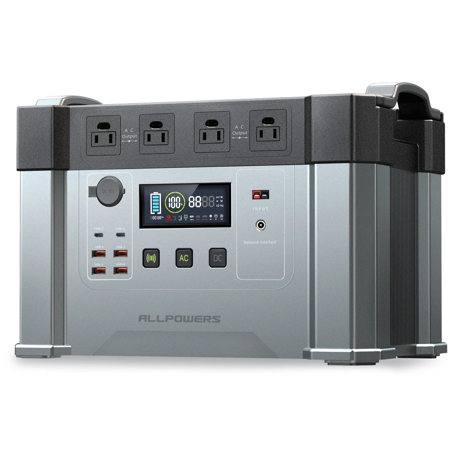 2000W Outdoor Camping batteries Solar Generator Energy Storage Mobile Power Supply 110/220V 1500Wh lithium ion batteries