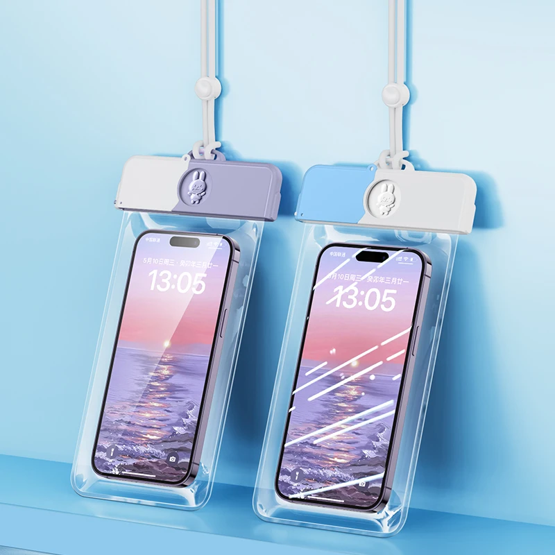 New Design High Quality Transparent Ipx8 Floating Waterproof Mobile Phone Bag Pouch Case Cute Tpu Waterproof Phone Pouch Dry Bag