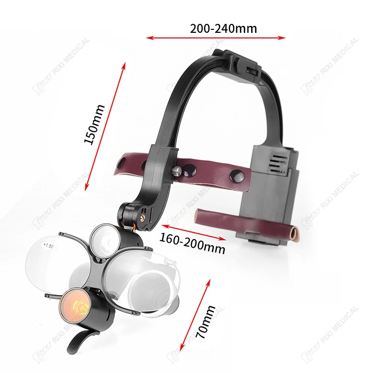 Loupes Dental Cordless Headlight Dental Loupe Lightweight High Quality Bright Dental Loupes