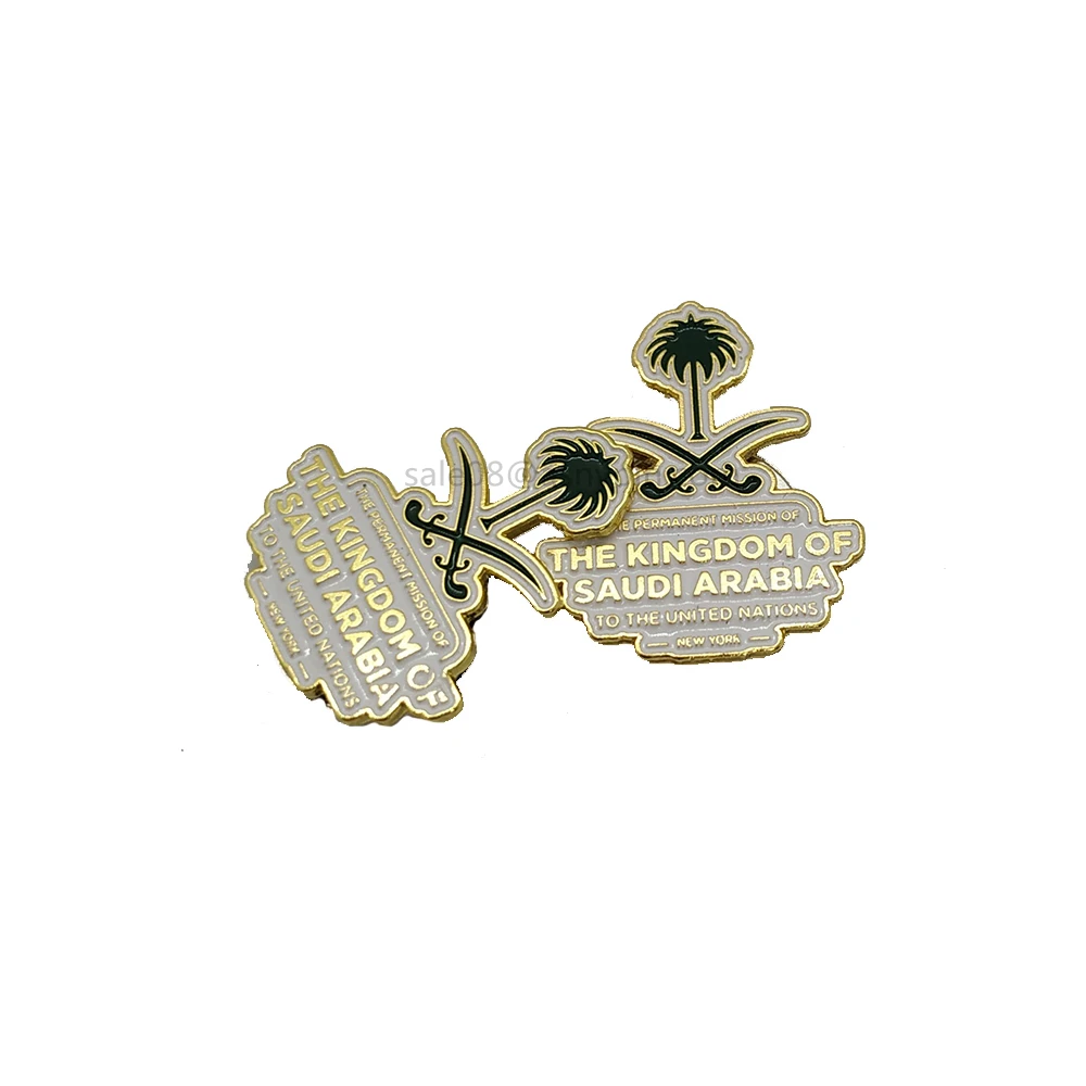 
The Kingdom of Saudi Arabia magnet lapel pin To The United Nations 