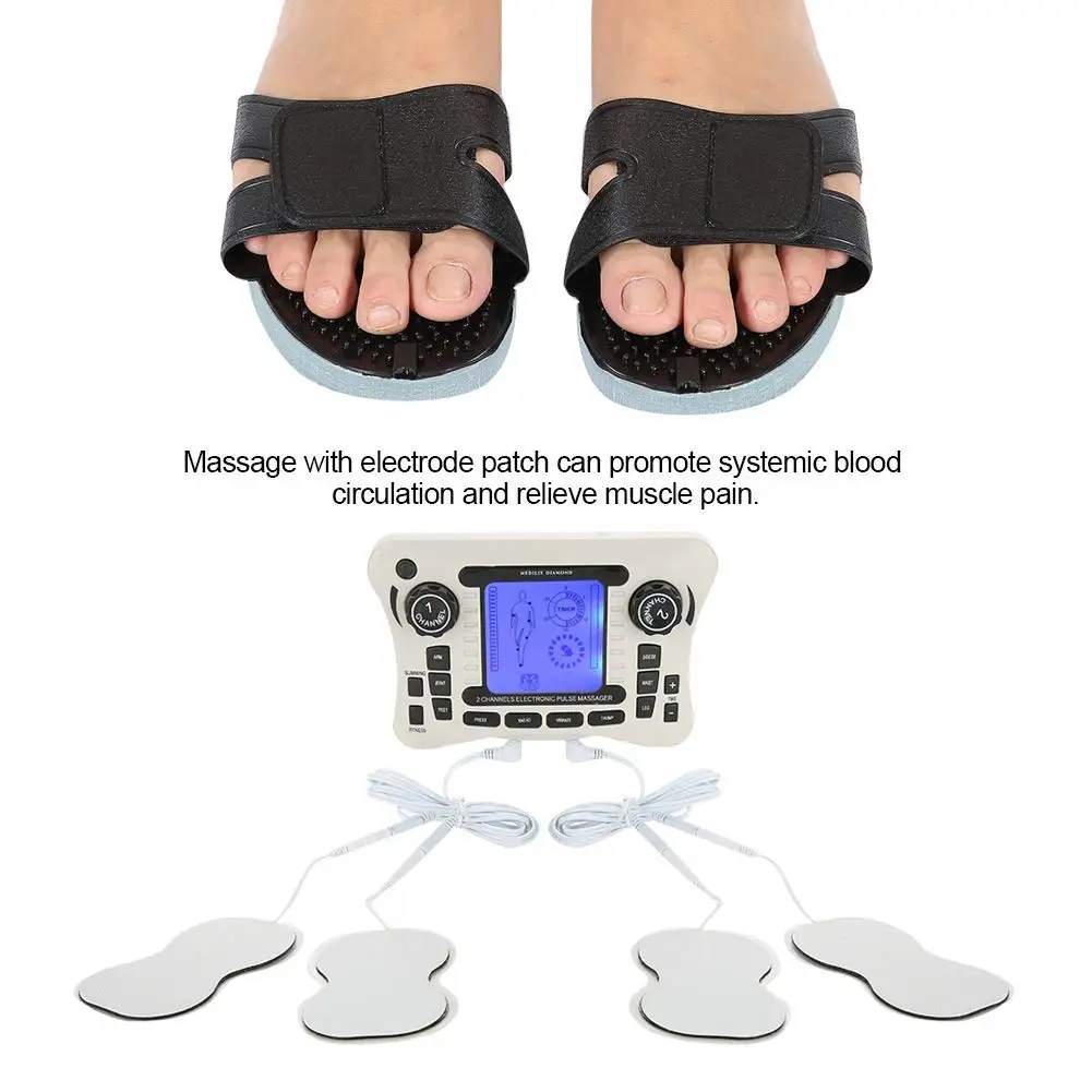 tens machine physiotherapy rechargeable tens ems machine with slipper