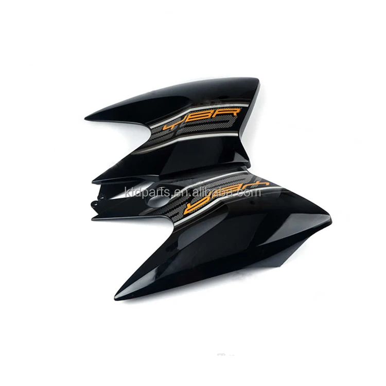 KTD YBR125 YBR 125 Motorcycle Plastic Body Parts Black Gas Tank Side Panel Cover 125cc