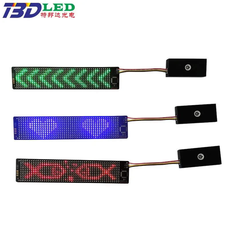 Flip Flops El Flexible LED Strip Panel Display Kids Shoe Flashing Led Curtain Light Up Moving Text App Flexible LED Screen