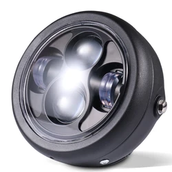 Motorcycle led headlights headlamp projector light For Chopper Bobber