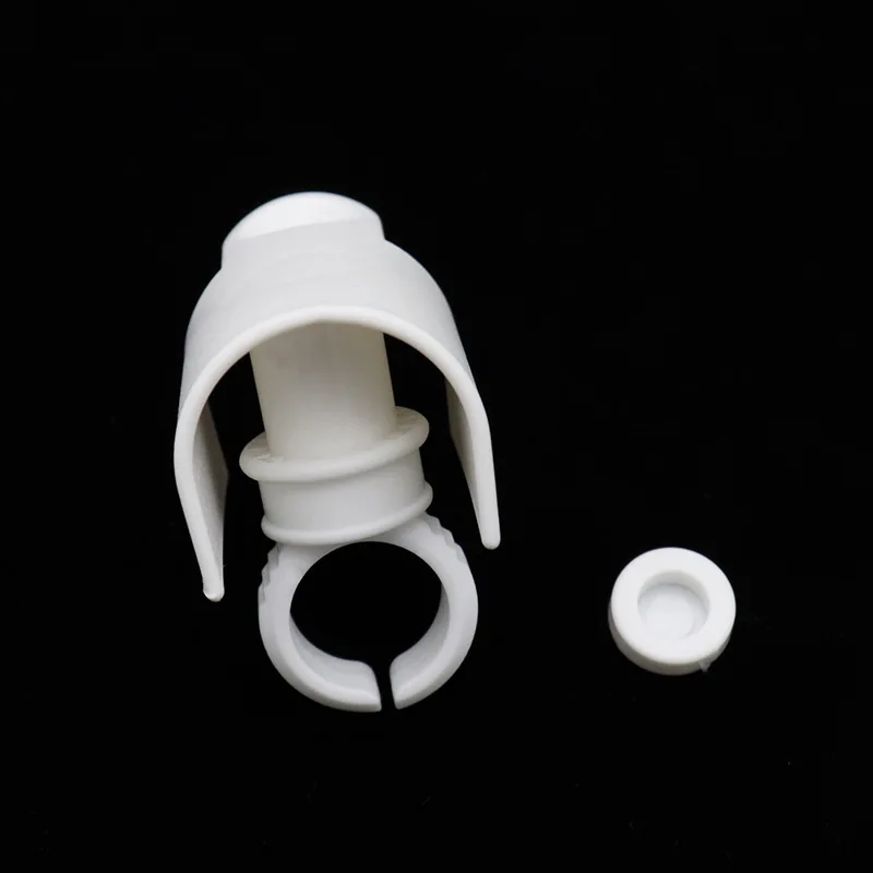 2019 Hot selling Disposable Plastic Glue Rings Holder Eyelash Extension Rings Adhesive Pigment Holders Finger Hand Beauty Tools