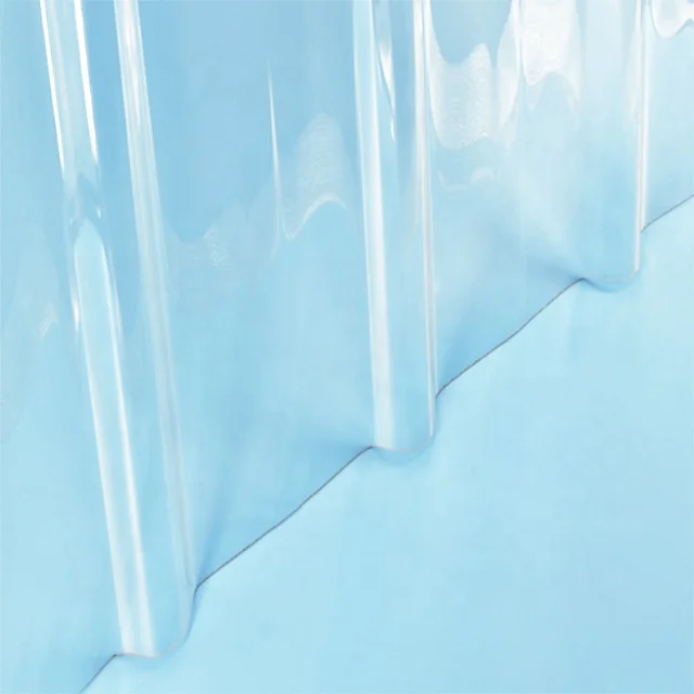 Легкий поликарбонатный прозрачный гофрированный кровельный лист