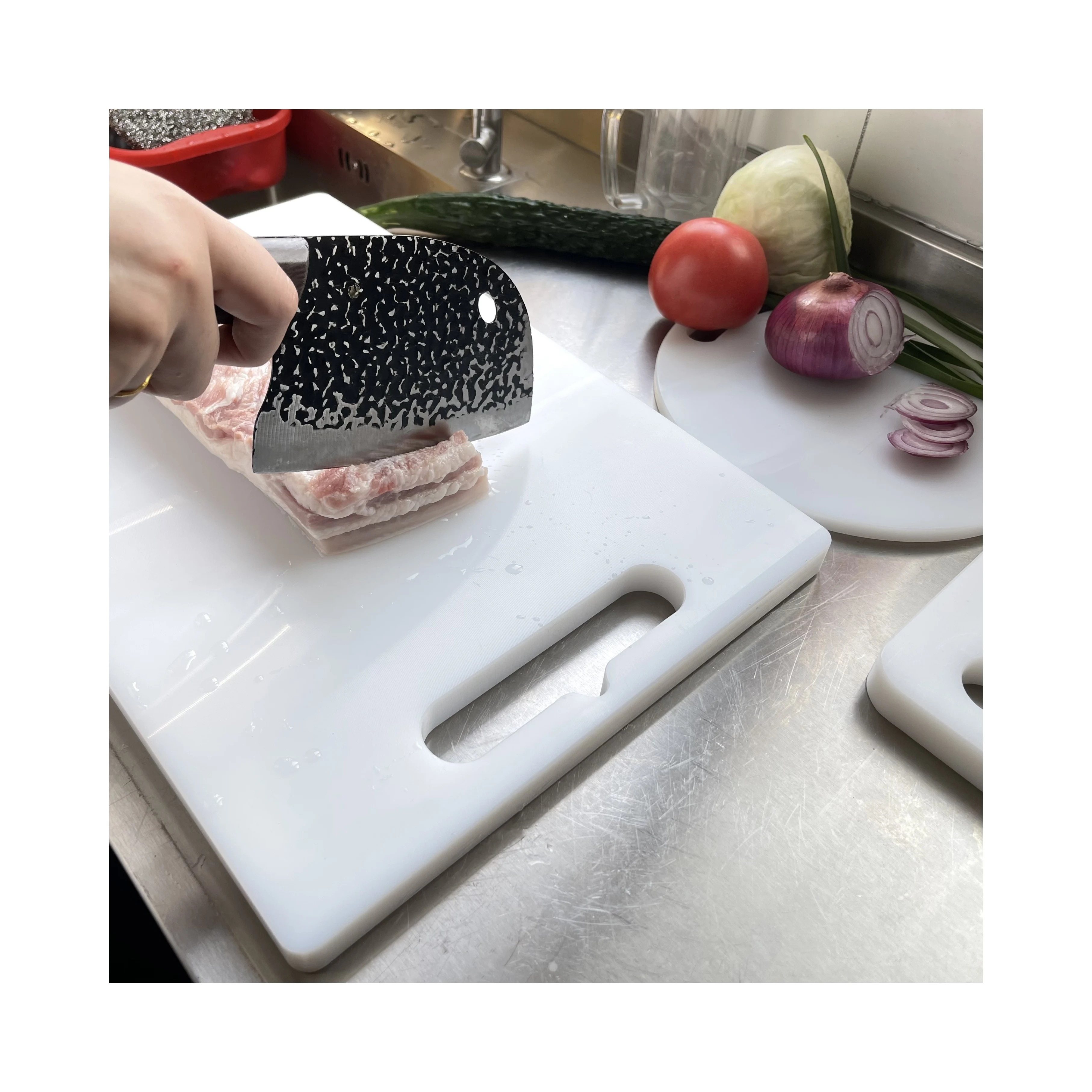 RTS Plastic Flexible Cutting Board PP PE Uhmwpe Dining Room Kitchen Multiple Shapes Cutting Board