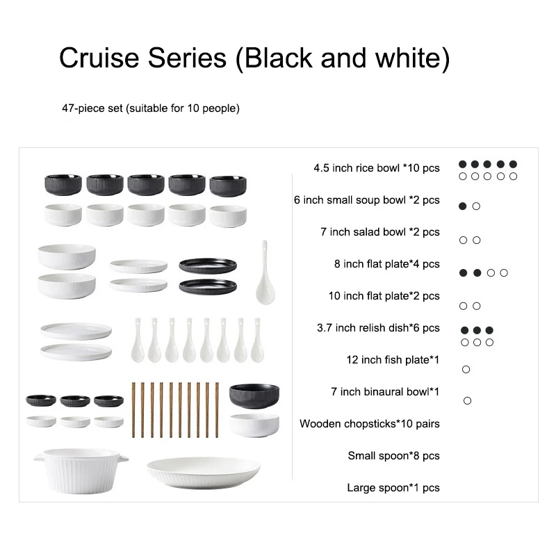 Western Style Nordic White Dinnerware Luxury Porcelain Dinner Set Vajilla De Ceramic  Nordic Ceramic Tableware