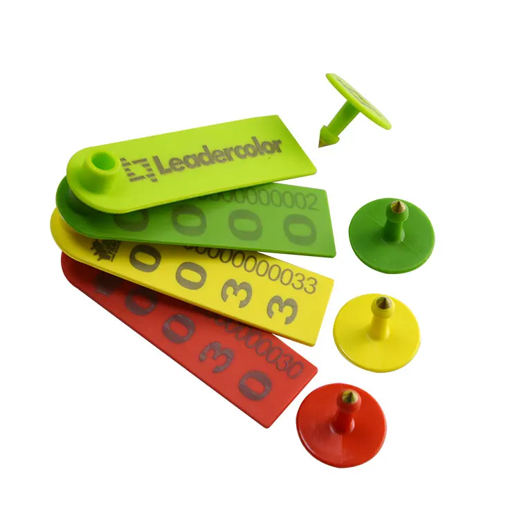 Customized Livestock Long Range RFID Animal Ear Tag For Cattle Cow Pig Sheep Management