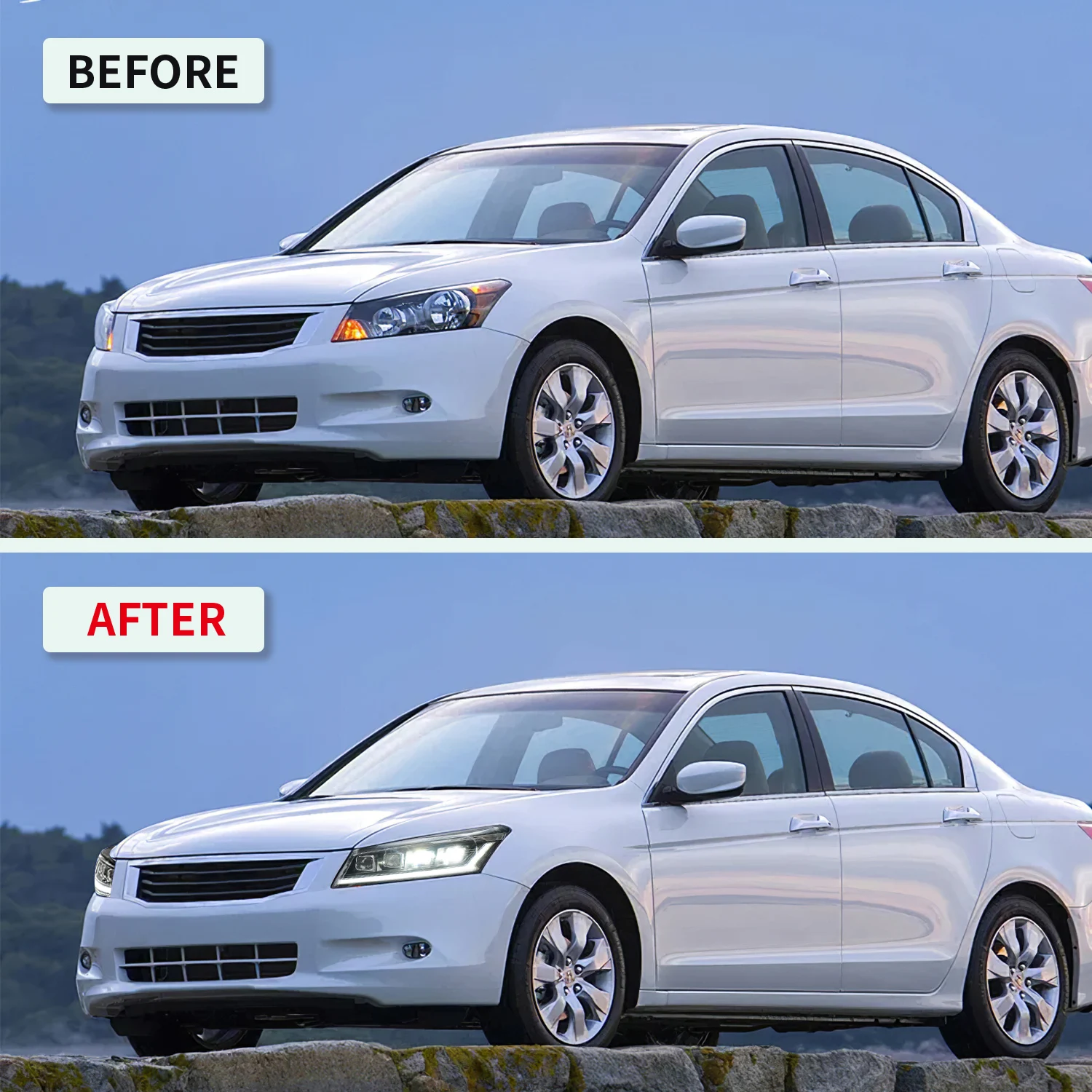  Для Honda Accord Car GEN 8th фары 2008-2013 DRL дневные ходовые огни Светодиодные Автомобильные аксессуары для передняя