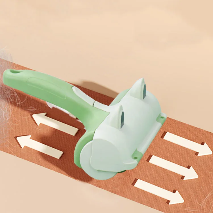 Frog Pet Hair Remover Sofa Clothes Lint Cleaning Brush Reusable Dog Cat Fur Roller