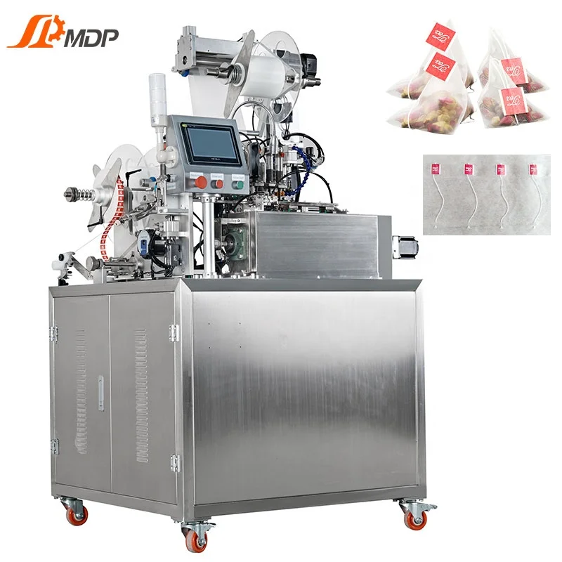 Automatic Tea Bag Labeling Machine Pyramidal Nylon Tea Bag Tagging Machine Tea Bag Tagging Machine