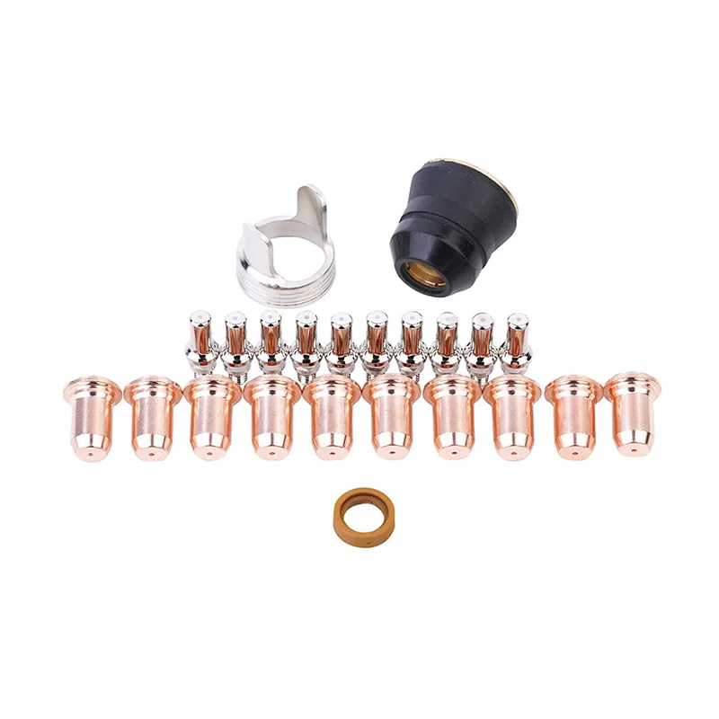 Plasma Cutting Electrode&Nozzle sets for Plasma Cutter Torch IPT60/PT60 25pcs plasma welding accessories
