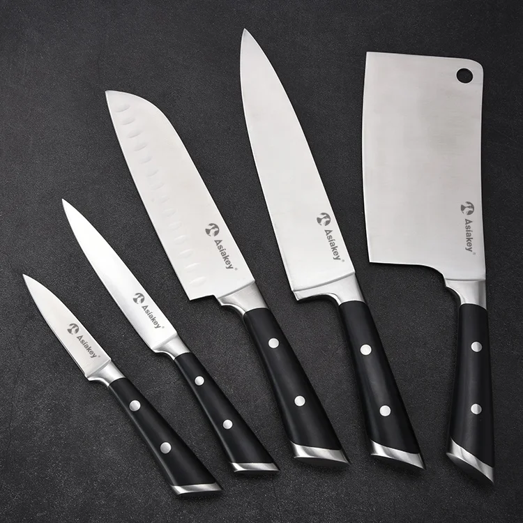 7 Inch High Quality German Stainless Steel Kitchen Knife Professional Santoku Knife with ABS Handle