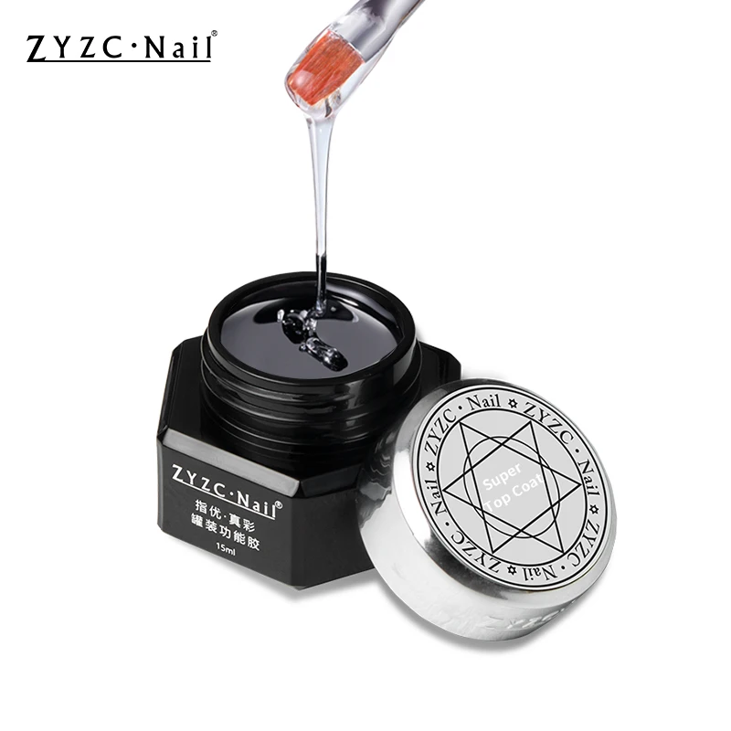 ZYZC High Quality  Base Coat Gel Polish UV 10 Colors Neon Nail Rubber Base Gel Set for nails salon rubber base coat