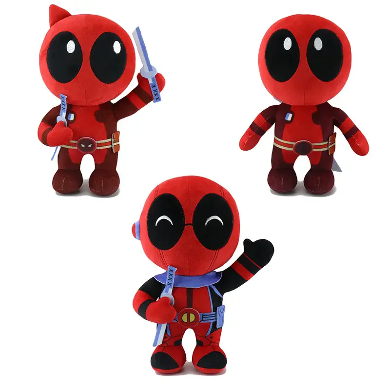 New Arrival Deadpooled figure Toys Super Plush Stuffed  Spider-Maned  Batmaned Anime Cartoon Plush  kid Christmas Birthday Gift
